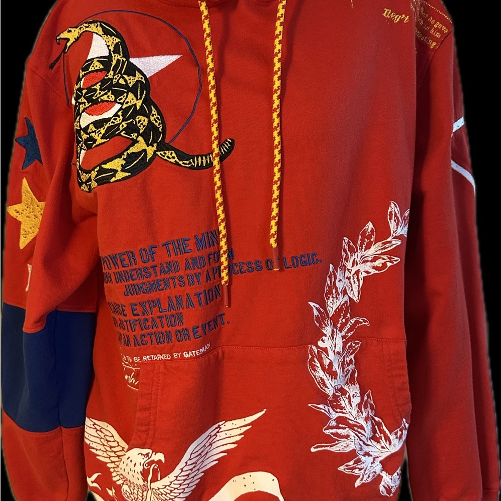 Reason Red Graphic Hoodie